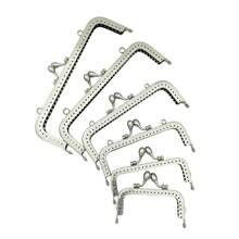 1pc Square Wallet Frame Metal Hardware DIY Purse Clasp - Silver - View 1