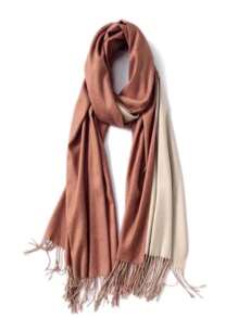 MilyModa Women's Long Scarf Plaid Synthetic Pashimina Best Winter Gifts 250g - Màu xám đen - Xem 8