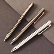 1pc Fashion Metallic Reflective Ballpoint Pen, Business Office Signature Writing Pen