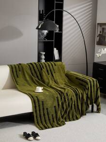 1 件毛绒沙发巾,奢华简约沙发套,防滑防尘防爪沙发保护套,适用于客厅、卧室、办公室、书房装饰 - 綠色 - 查看 8