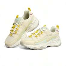 Skechers D'LITES系列系带经典小熊图案休闲运动鞋 - 米色 - 查看 2