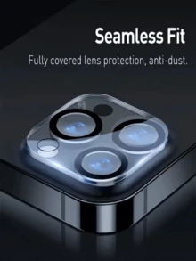 3 件套钢化玻璃屏幕保护膜适用于 iPhone 11/12/13/14/15/16/Plus/Pro/ProMax，超高清全覆盖膜，带 3 个高清镜头膜，易于安装，防刮，除尘 - 無色 - 查看 3