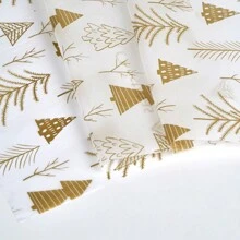 TIMBLESSING 10 PIÈCES/12 PIÈCES Rouleaux de papier cadeau de Noël, papier fin sans pli, avec des designs incluant le renne, le sapin de Noël, le flocon de neige, en couleurs or et argent. Convient pour Noël, Nouvel An, Saint-Valentin, fêtes, cadeaux, décorations, etc.
