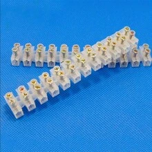 1pc 10A 12 Position Terminal Block, Wiring Barrier, Terminal Strip - As Shown - View 4