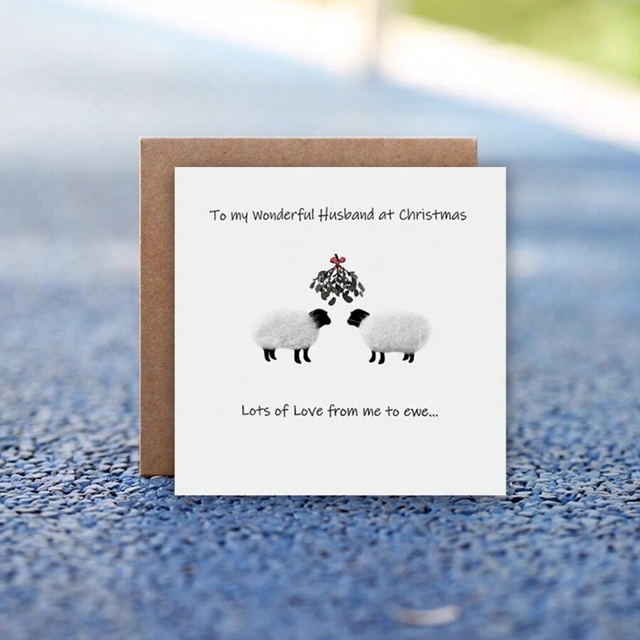 Funny Christmas Cards, Husband Christmas Cards, Sheep Cards, Boyfriend