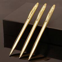 3支装小型金属圆珠笔，1.0毫米黑色墨水，书写流畅，是办公室、商务、宾客留言簿、圣诞节和毕业典礼的完美礼物。返校季 - 細長款 - 查看 14