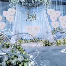 12pcs Wedding White Heart Shaped Round Paper Fan, White Bulk Foldable Handheld Fan, Wedding Decoration With Heart Shaped Organ Fan With Plastic Handle For Wedding Birthday Guest Party Favors DIY, Romantic Wedding Decorative Paper Fans: The Perfect Prop To Enhance Your Wedding, Wedding Decor, Wedding - Multicolor - View 11