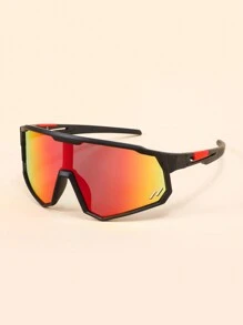 TOMATO CUTE 1 套儿童时尚运动方形框架眼镜，时尚酷炫风格，适合男孩和女孩日常佩戴、节日派对装饰 - 彩色 - 查看 7