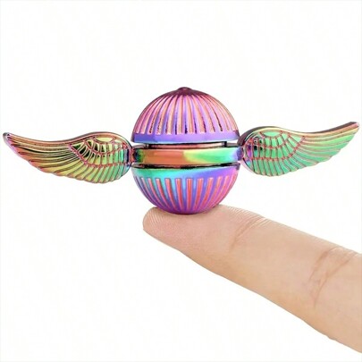 Harry Golden Snitch Magical: Înger Wing Finger Gyro Stress Relief Focus Toy - Jucărie din oțel inoxidabil care nu poate fi spart - Cadou de aniversare - Cadou - Cadou de Crăciun - Cadou de vacanță - Jucărie cadou