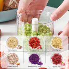Multi-Function Vegetable Chopper, Fruit Slicer, Garlic Mincer, Vegetable Shredder, Garlic Crusher, Food Processor, Vegetable Chopper, Fruit Grinder, Onion Mincer - Other - View 10