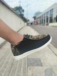 Kids' & Teenagers' Camouflage Casual Sports Shoes, Lightweight And Adorable, Perfect For Outdoor Walking