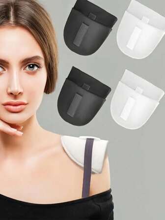1 Or 2 Pairs Adjustable Shoulder Pads, Breathable Foam Pad For Women And Men, Shoulder Enhancer For Suit Jackets, T-Shirts
