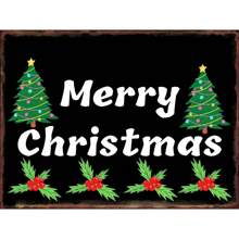 1pc Biển báo Giáng sinh Phòng khách Phòng ngủ Nghệ thuật trang trí tường Đĩa tiệc Bàn ghế sofa Nền Canvas Áp phích Không có khung - Nhiều màu - Xem 41