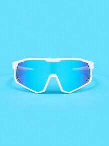 TOMATO CUTE 1 套儿童时尚运动方形框架眼镜，时尚酷炫风格，适合男孩和女孩日常佩戴、节日派对装饰 - 彩色 - 查看 14