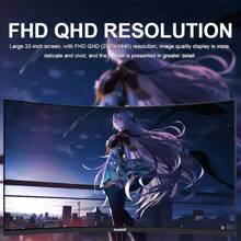 GAWFOLK 32 Inch FHD 1080p Curved Gaming Monitor 1500R Curved Monitor, 165Hz 1ms MPRT For Gaming, Home Office, Business PC Monitor. Computer Monitor, The Best Gift For Dad To Husband And Boyfriend, A Must-Have For Christmas Carnival
