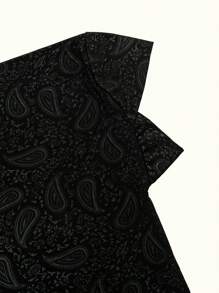 1 件女士佩斯利印花头巾，穆斯林头巾，时尚百搭日常/祈祷头巾 - 佩斯利壓花頭巾 - 查看 7