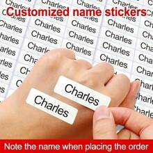 30/60/90/120/180 张自定义姓名贴纸，个性化产品标签可满足家庭标签需求，防水、防褪色、抗撕裂，全白返校、多功能、装饰性、可重复使用、现代、多彩、可爱、复古、卡通、卡哇伊、定制、个性化、独特、定制、工人、客户、学生、适用于商务/工作/办公室、适用于学校