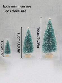 Đồ trang trí Giáng sinh Cây thông Noel mini, Cây thông Noel nhân tạo Cây chổi cọ chai có đế gỗ để trang trí Giáng sinh Bàn tiệc Giáng sinh tại nhà Thủ công, Đồ trang trí chụp ảnh, Cây thông Noel nhân tạo mini có đế gỗ, Dùng để trang trí Giáng sinh, Tiệc Giáng sinh - xanh xanh - Xem 6