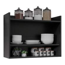 Cecília 70cm Multipurpose Kitchen Wall Cabinet With 2 Doors - SSX Multicoisas - 黑色 - 查看 2