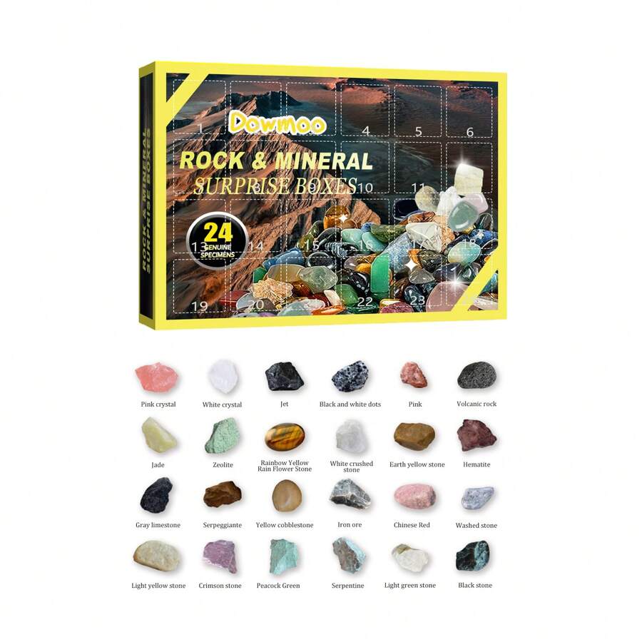 Ore Blind Box Christmas Ornament Gift Box 24 Days Treasure Ore Blind Box Ornament