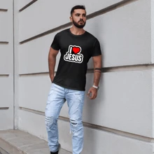 Camisas Catolicas Camisetas Evangelicas Masculina Moda Gospel C118