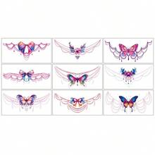 Hình xăm tạm thời thiết kế Succubus quyến rũ - Không thấm nước, lâu trôi và chân thực, hình xăm giả mờ cho phụ nữ - Hoàn hảo cho bụng, ngực, cánh tay và chân Hình xăm tạm thời hình trái tim gợi tình Succubus cho cặp đôi thân mật ở bụng dưới - Nhiều màu - Xem 5