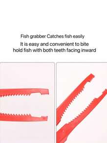 Outdoor Plastic Fish Clamp With Saw Tooth, Portable Fish Gripper, Fishing Pliers For Floating Water Fishing - Multicolor - View 6