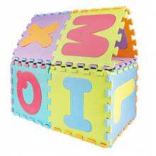 Tappetino puzzle da 36 pezzi per bambini, tappetino puzzle in schiuma, tappetino in schiuma, pannello in schiuma per bambini, tappetino puzzle, tappetino da gioco per bambini, tappetino da gioco per bambini con lettere e numeri, adatto per bambini da 1 a 6 anni