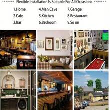 嬉皮士涂鸦标志 20.32x20.32cm - 非常适合房间、墙壁、餐厅、酒吧、咖啡厅和车库装饰 - 彩色 - 查看 3