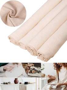 1pc Handmade Embroidery Fabric With Classic Designs,Plain DIY Fabric, Beige Simple Embroidered Sewing Cloth,Cross Stitch Eembroidery Fabric,Craft Grid,For Dressmaking And Home Embellishment,Beginners, Diy Home Decor,Linen-Like Fabric Cloth,Diy Doll Making And Other Crafts,Homemade Bag, Patchwork