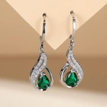 1 Pair Fashion Elegant Teardrop Earrings, Suitable For Daily Wear - Earrings Earrings - View 7
