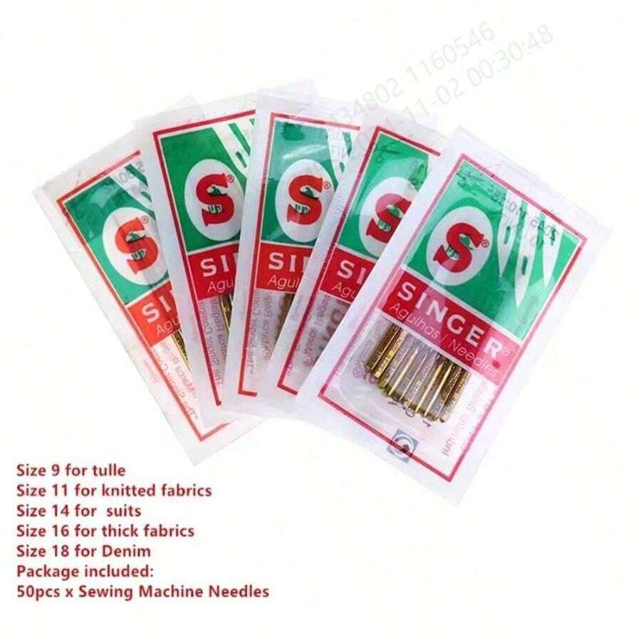 5 Aghi Per Macchina Da Cucire Singer 2032 - Per Cuoio, Spessori 90/14 E 100/16 - Foto 5