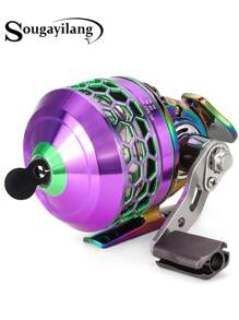 SOUGAYILANG 1 Máy câu cá bằng kim loại cao cấp - Tỷ số truyền động 3,9:1, Cuộn dây tổ ong bằng nhôm quay nhiều màu, Dễ sử dụng - Nhiều màu - Xem 11