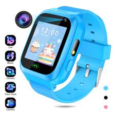 Children's Smartwatch - Call,Camera,Video Recorder,Flashlight,Music Player,8 Game Kids Smart Watch- Great Gift For Kids Student Boys Girls Birthday Christmas,No Sim Card Included - 藍色 - 查看 1