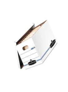 Bankers Box 57036-04 Stor/File Storage Box- Letter/Legal- Lift-Off Lid- White- 6/Pack - White - View 3