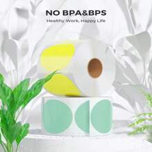 2 英寸彩色热敏标签贴纸，每卷 600 张，兼容 M110/M120/M220，适用于家庭和办公室的 DIY 条码徽标 - 彩色 - 查看 6