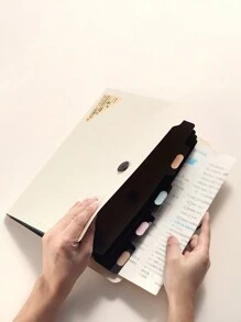 1 túi đựng hồ sơ 8 ngăn, túi đựng tài liệu tiện dụng, túi đựng hồ sơ kẹp giấy thi, túi đựng hồ sơ nhiều lớp dạng đàn accordion, túi đựng hồ sơ văn phòng di động tối giản - Nhiều màu - Xem 7