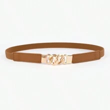 3pcs/Set Women Elastic Waistband - Pearl Clasp Slim Waist Belt, Bowknot Stretch Waist Belt, Fashion Versatile Dress Sweater Coat Waist Belt, Women Alloy Buckle Waist Belt