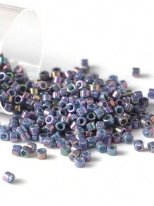 1,6 mm 11/0 Délica Perles 10g Perles de verre iridescentes arc-en-ciel couleur Japon 11/0 Délica Perles pour bracelet fabrication de bijoux