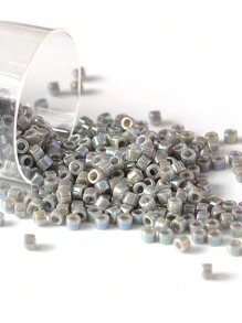 1,6 mm 11/0 Délica Perles 10g Perles de verre iridescentes arc-en-ciel couleur Japon 11/0 Délica Perles pour bracelet fabrication de bijoux