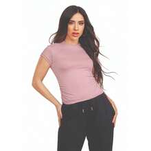 Blusa Rosa Con Frunces - Rosa - Ver 2