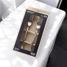 Juego de cubiertos de acero inoxidable de 4 a 20 piezas: elegante juego de cubiertos con tenedores, cucharas y cuchillos, ideal para el hogar, restaurantes y ocasiones especiales.