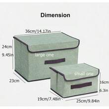 1 hộp đựng đồ gấp không dệt, để đựng quần áo, hộp đựng quần áo vải gia dụng, hộp đựng đồ chơi trẻ em tình yêu Valentine - Nhiều màu - Xem 7