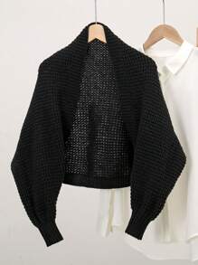 1 件女士秋冬新款针织披肩（多款可选） - 純色 - 查看 18