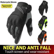 1 Paio di Guanti da Moto Estivi Traspiranti, Guanti da Ciclismo Touch Screen, Guanti da Motocicletta a Dita Intere, Protezione per Sport all'aperto, Guanti da Guida Protettivi per Bici, Guanti da Corsa Moto, 5 Colori