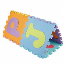 Tappetino puzzle da 36 pezzi per bambini, tappetino puzzle in schiuma, tappetino in schiuma, pannello in schiuma per bambini, tappetino puzzle, tappetino da gioco per bambini, tappetino da gioco per bambini con lettere e numeri, adatto per bambini da 1 a 6 anni