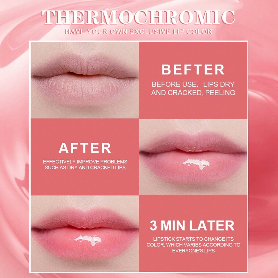 Dragon Ranee Moisturizing Lip Balm, Tinted Lip Oil, TemperatureChanging Tinted Lipstick