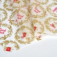 TIMBLESSING 10 PIÈCES/12 PIÈCES Rouleaux de papier cadeau de Noël, papier fin sans pli, avec des designs incluant le renne, le sapin de Noël, le flocon de neige, en couleurs or et argent. Convient pour Noël, Nouvel An, Saint-Valentin, fêtes, cadeaux, décorations, etc.