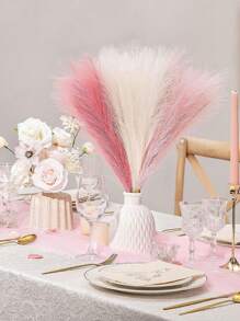 20/10pcs 52cm Faux PampasGrass Artificial Reeds Fluffy Artificial Fake FlowerBoho Decor For Wedding Party Christmas Decoration, HomeLiving Room Bedroom Decor, Vase Arrangement, DlYPhotoshoot Props - Multicolor - View 8