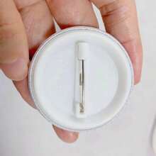 44mm 1.7 inch Pins Broach DIY Nút Snap-In Craft - trắng - Xem 5